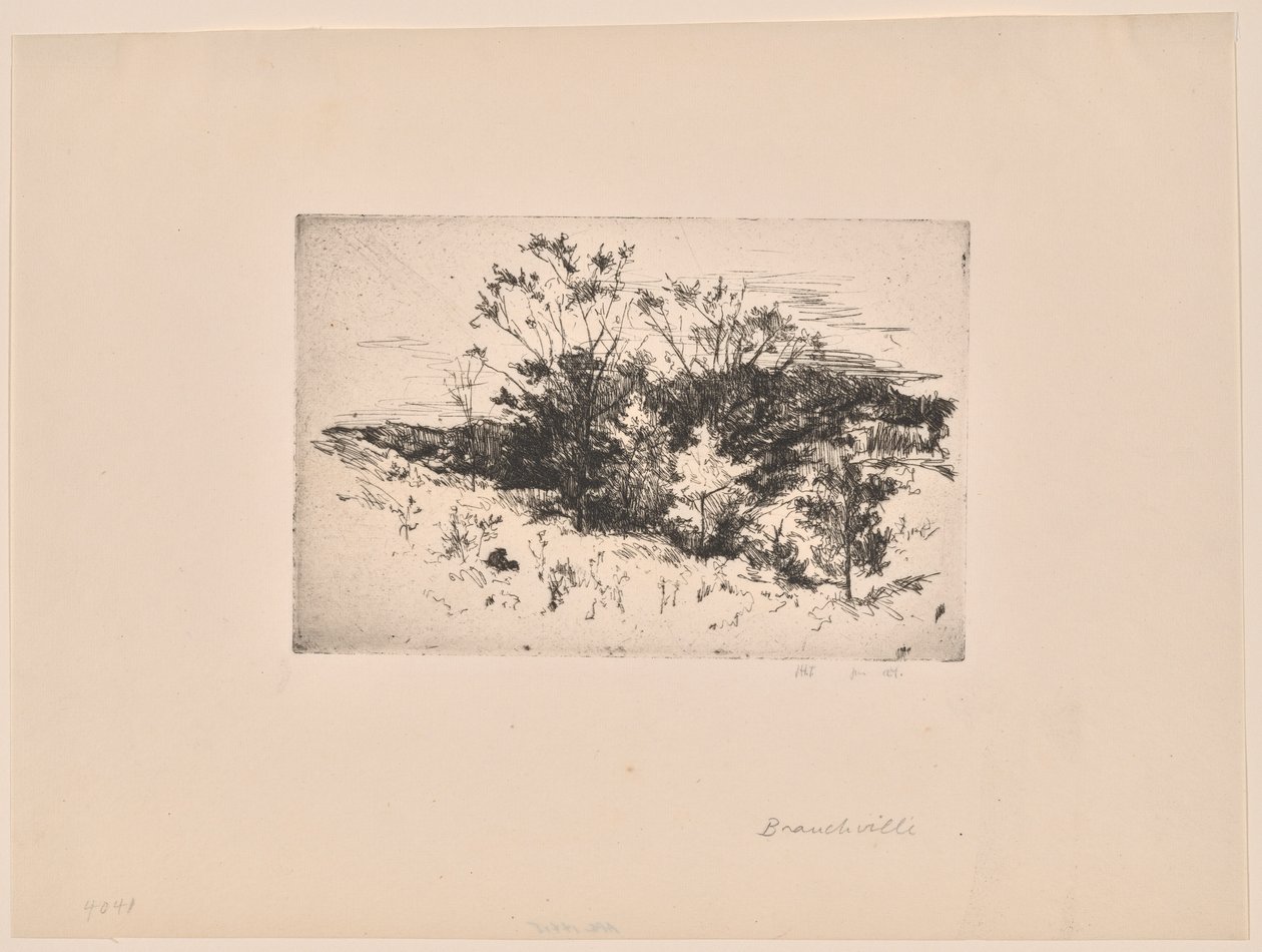 Herfstlandschap door John Henry Twachtman