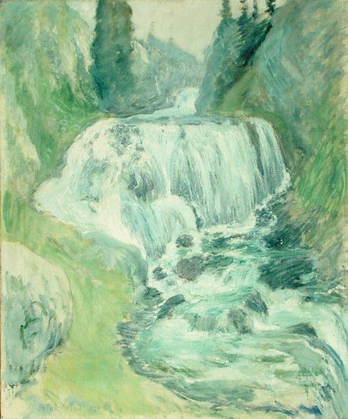 Cascades Waterval door John Henry Twachtman