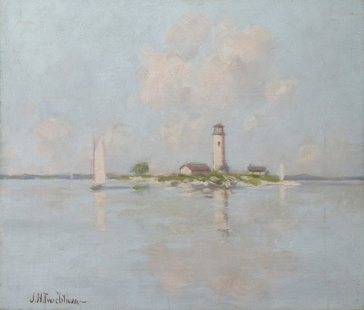 De Vuurtoren door John Henry Twachtman
