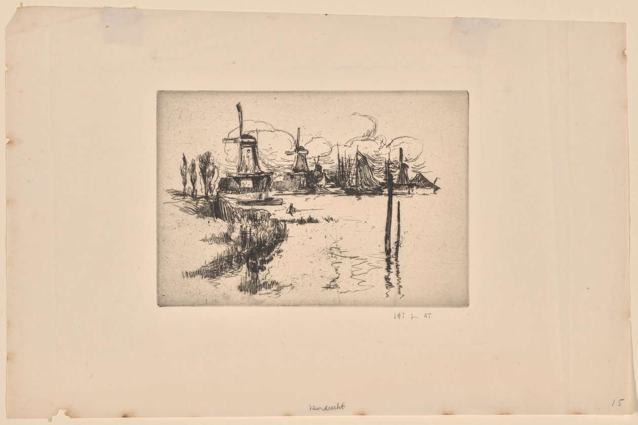 Windmolens door John Henry Twachtman