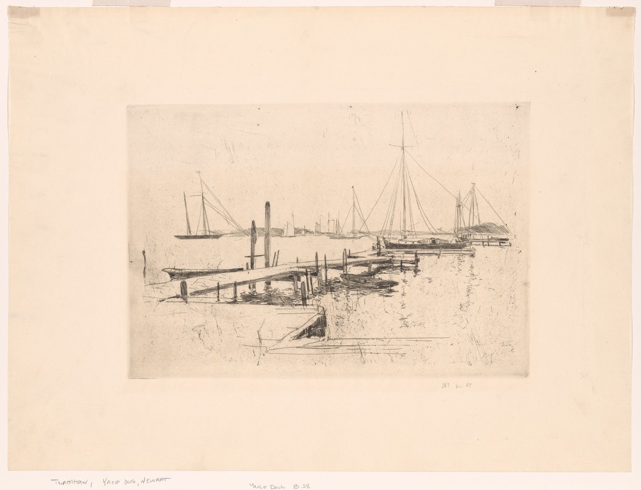 Jachthaven door John Henry Twachtman