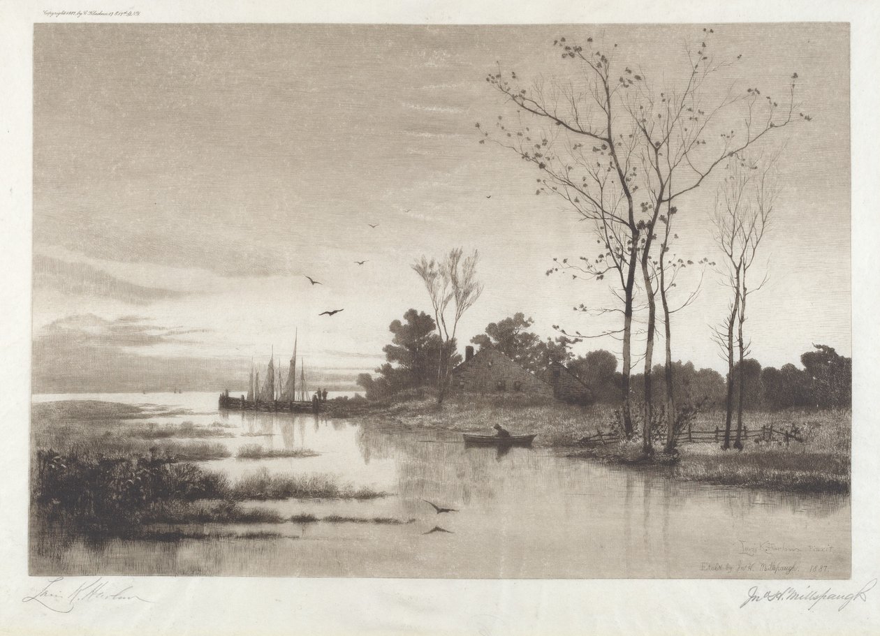 Shrewsbury rivier door John Hill Millspaugh