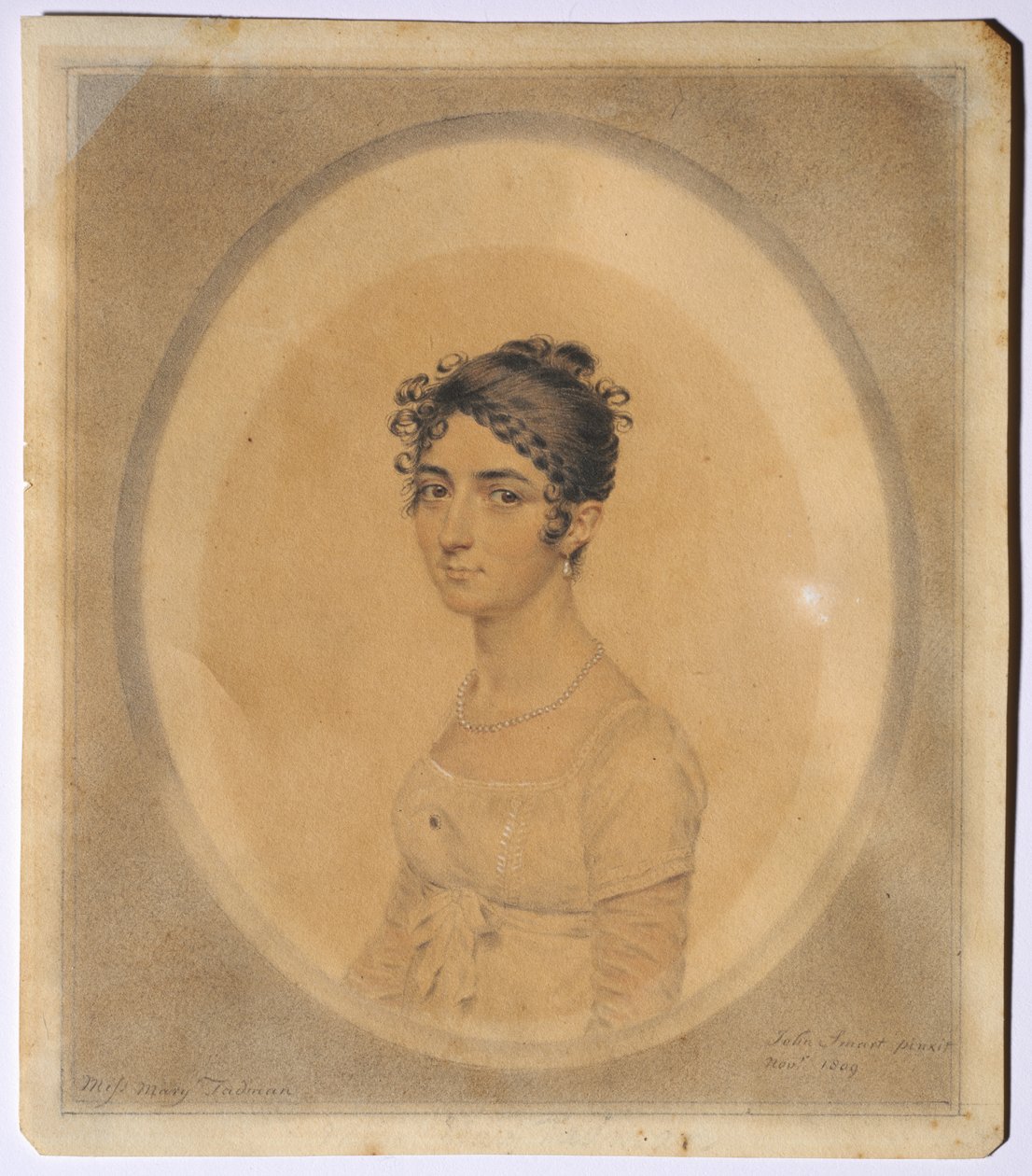 Portret van juffrouw Mary Tadman door John I Smart