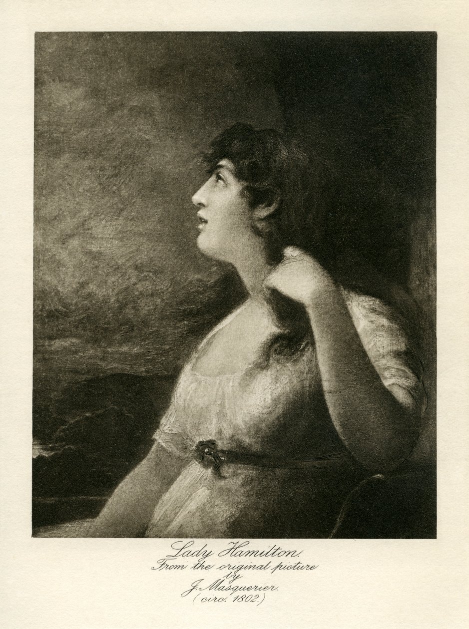 Emma Lady Hamilton door John James Masquerier