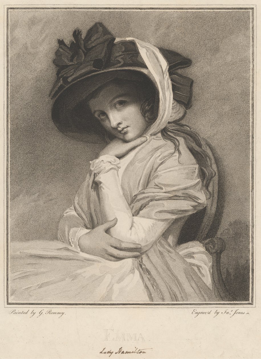 Emma, Lady Hamilton door John Jones