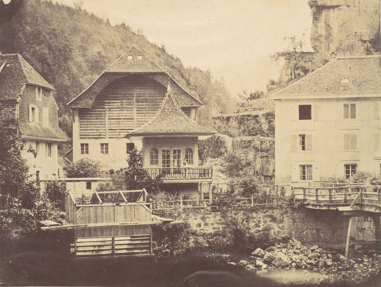 Uitzicht in Zwitserland, 1850s door John Joscelyn Coghill