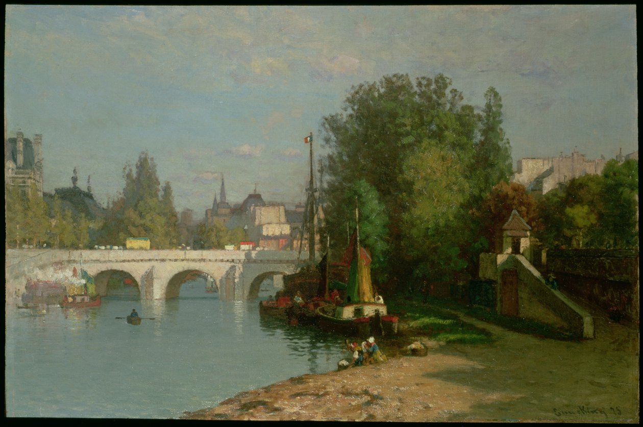 Pont du Carrousel, 1895 door John Joseph Enneking