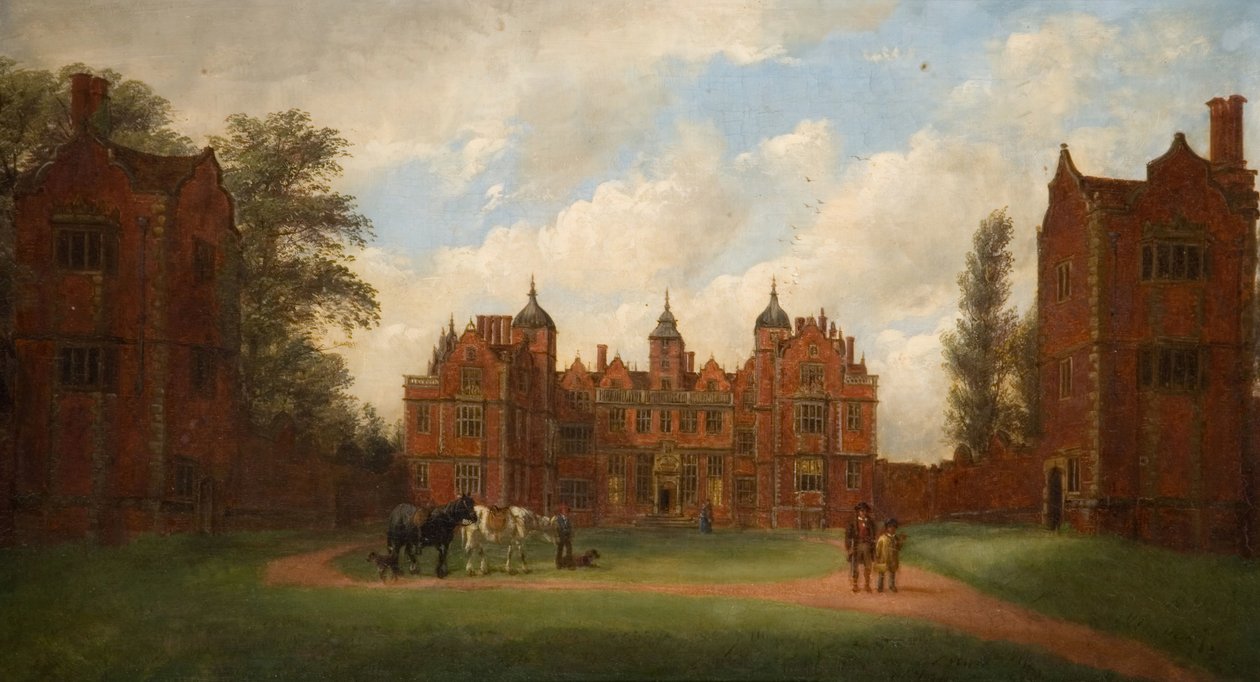Aston Hall De Oostelijke Voorzijde door John Joseph Hughes