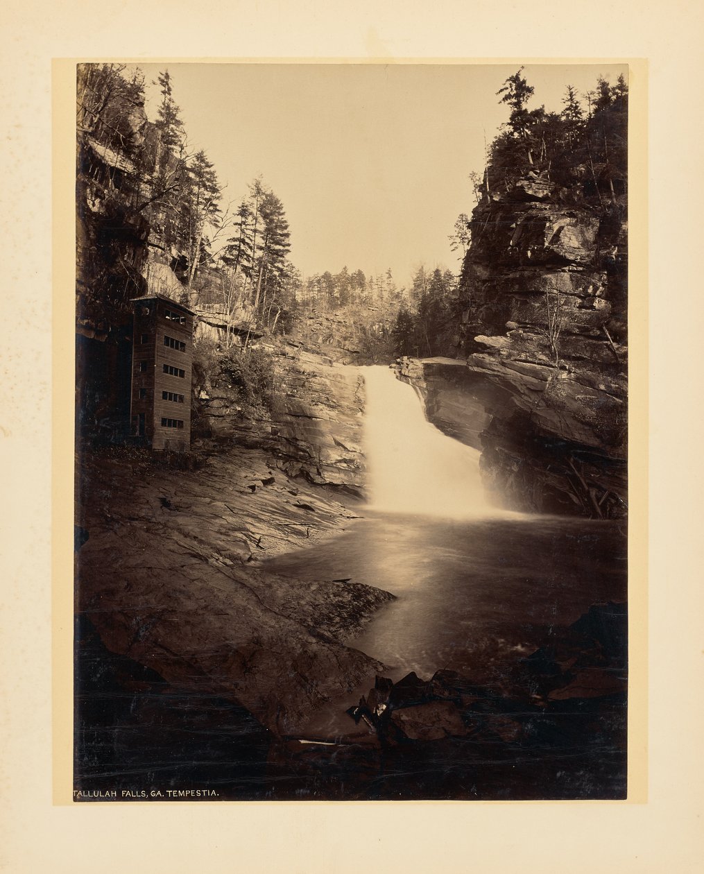 Tallulah watervallen, Georgia. Tempestia. door John K. Hillers