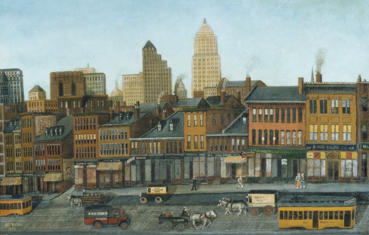 Vanuit Mijn Atelierraam, 1932 door John Kane