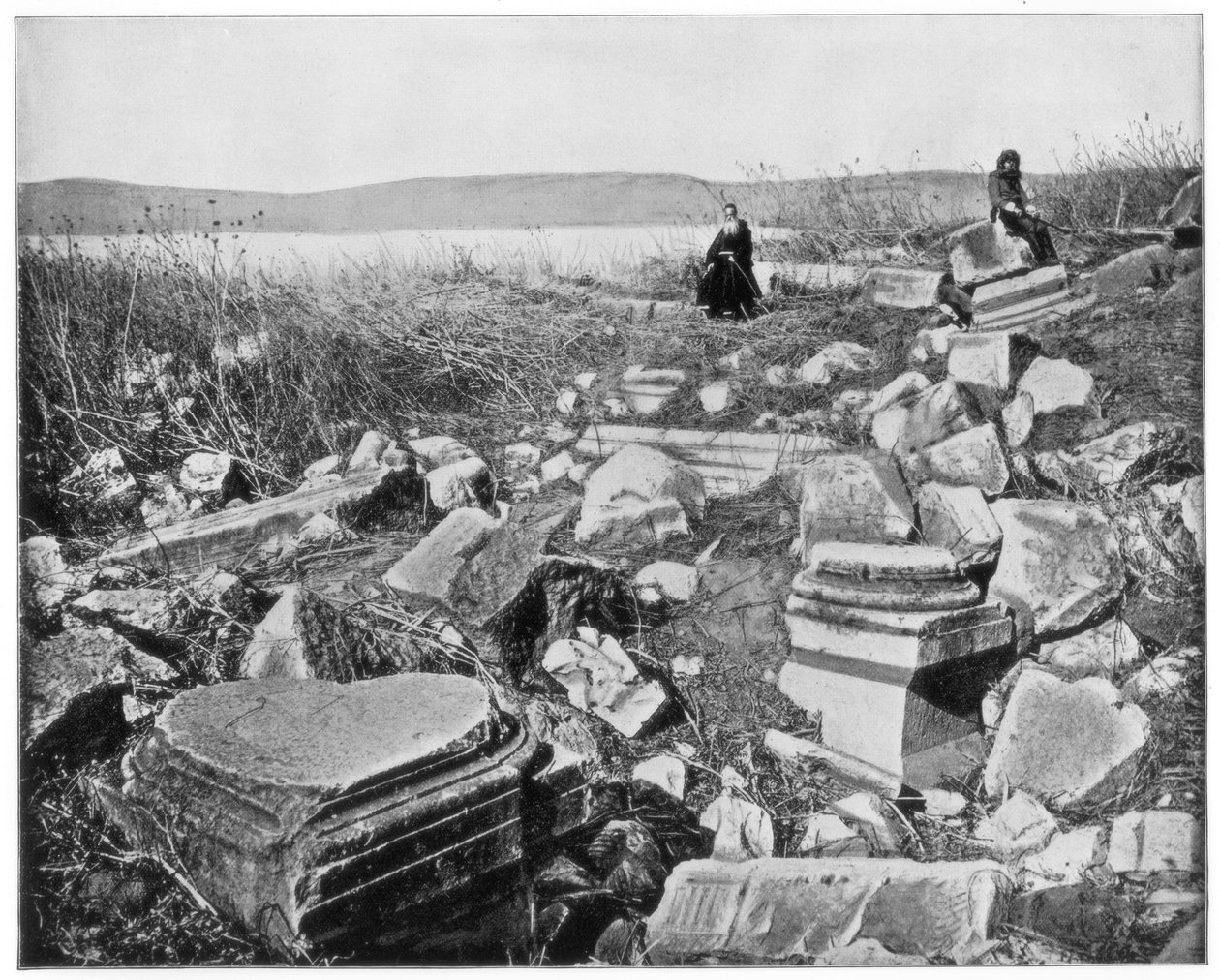 Kafarnaüm, Galilea, Palestina, eind 19e eeuw door John L. Stoddard