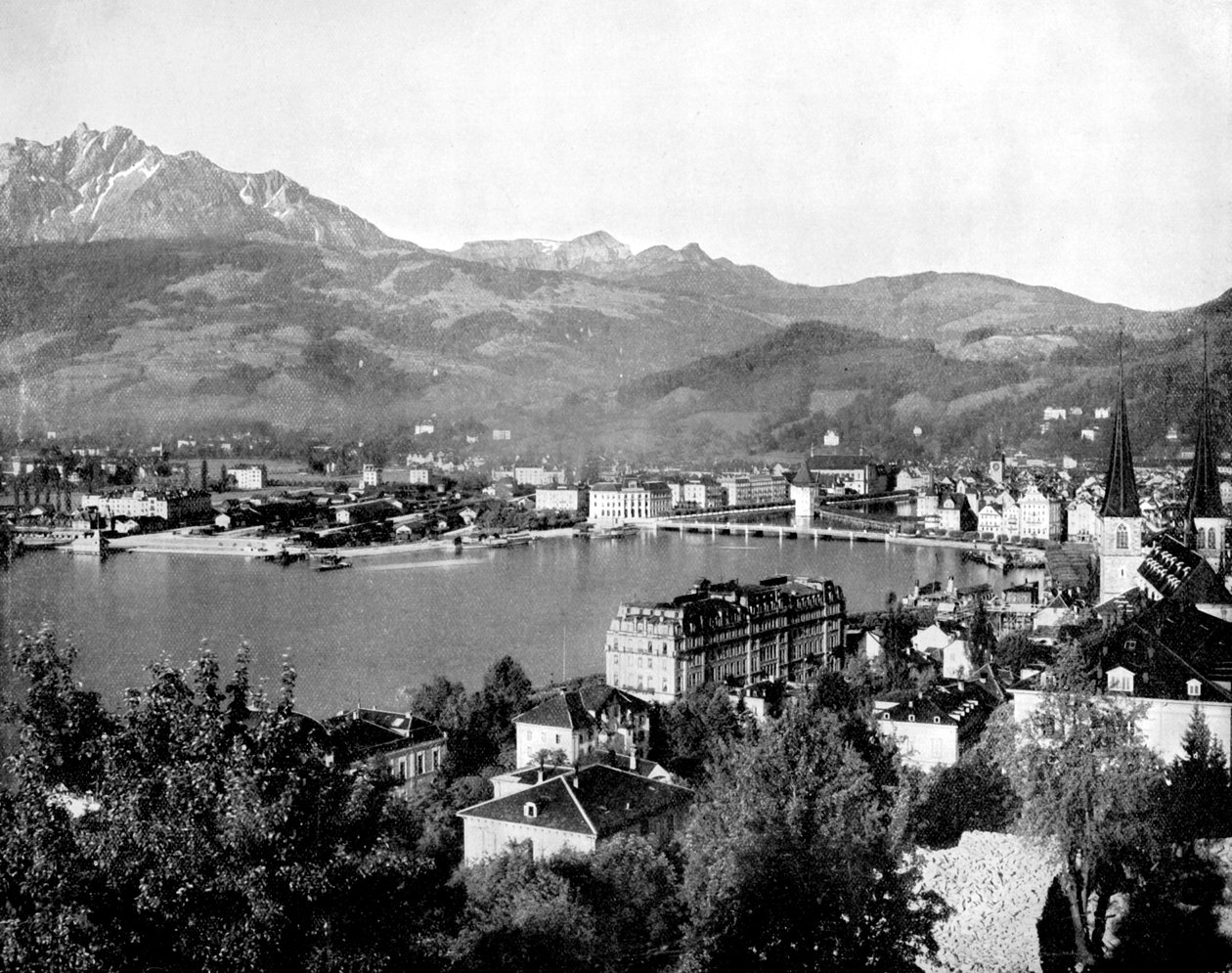 Luzern, Zwitserland, 1893 door John L. Stoddard