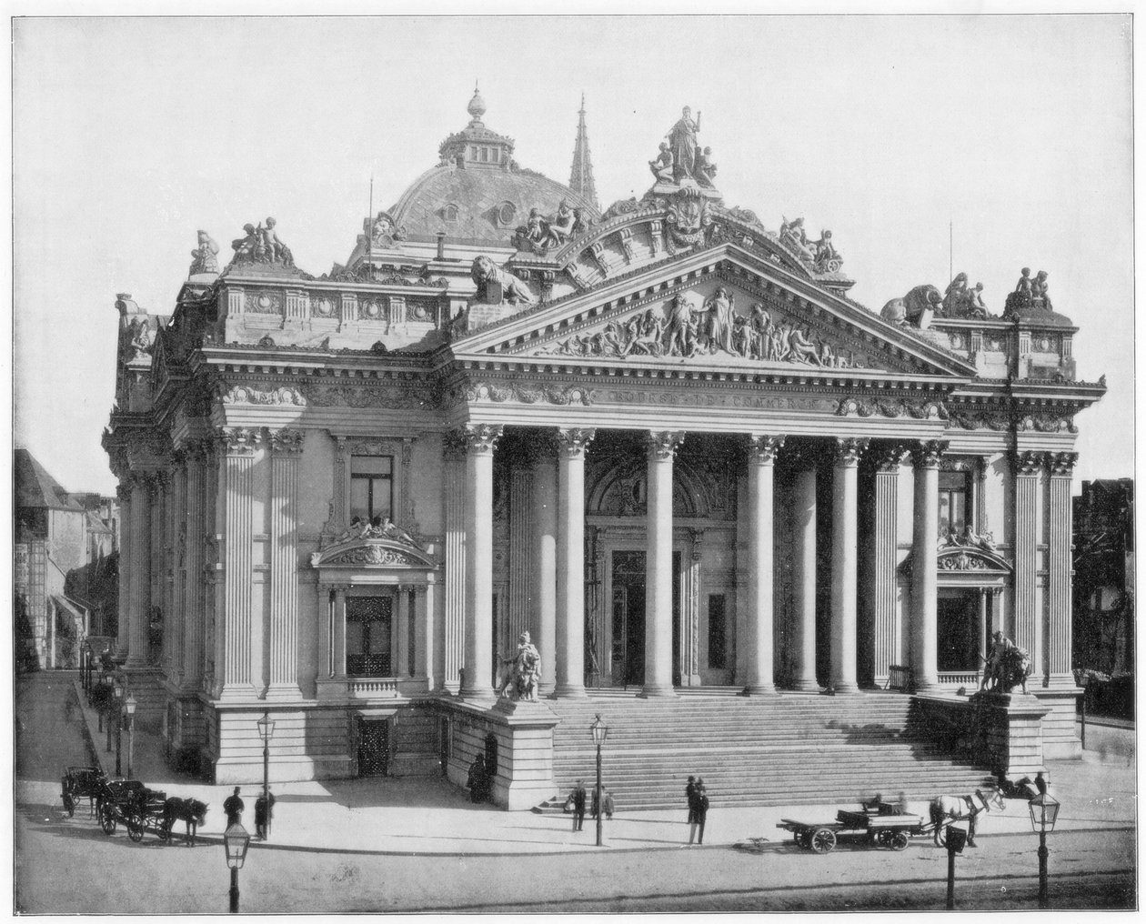 De Beurs, Brussel, eind 19e eeuw door John L. Stoddard