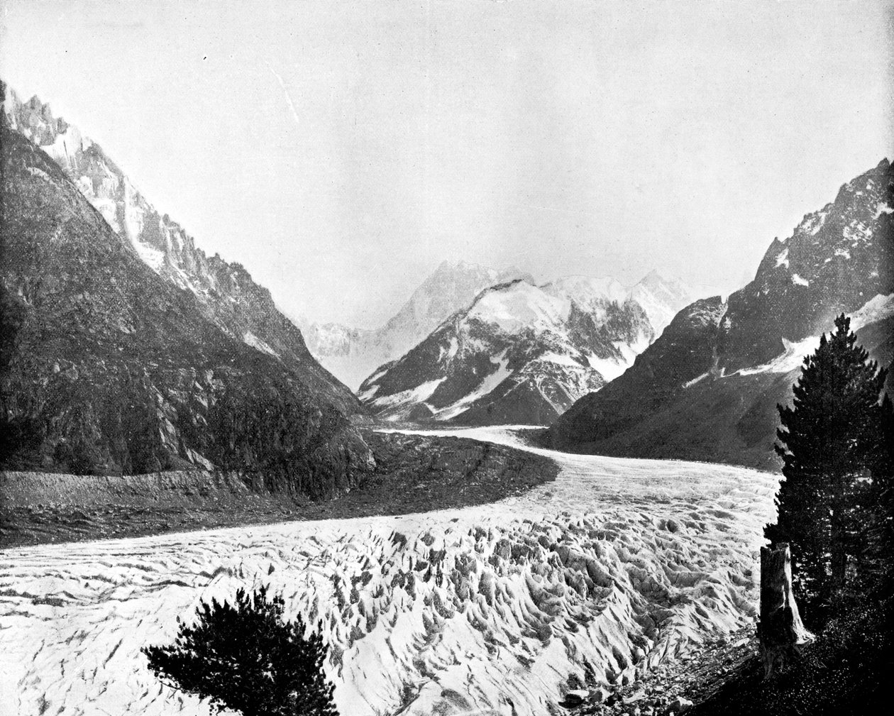 De Mer De Glace, Zwitserland, 1893 door John L. Stoddard
