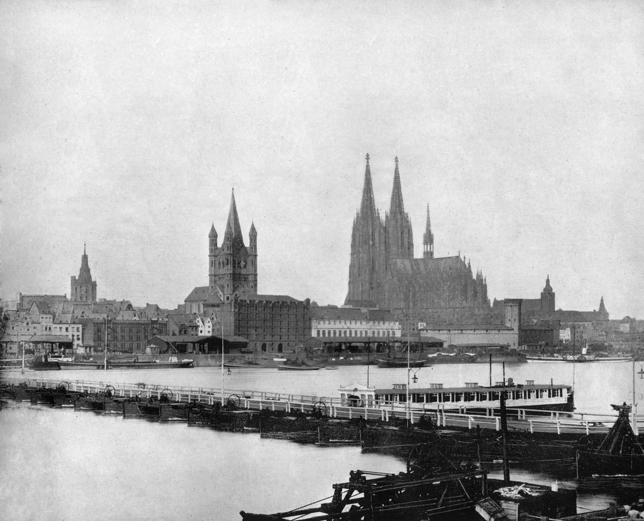 De Rijn bij Keulen, Duitsland door John L. Stoddard