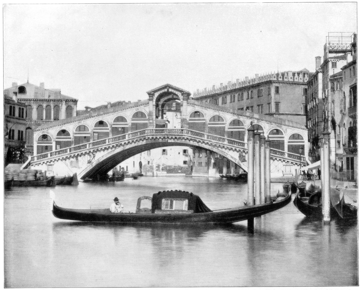 De Rialto, Venetië, eind 19e eeuw door John L. Stoddard