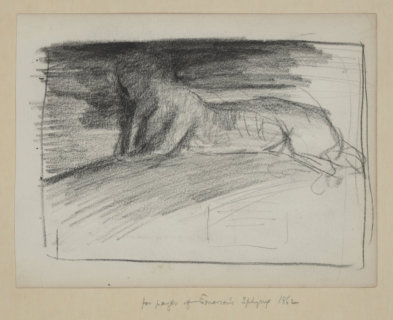 Studies voor Emerson door John La Farge