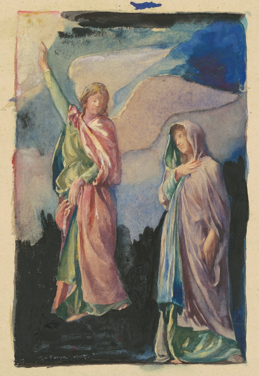 Studie voor "Geloof" en "Hoop" door John La Farge