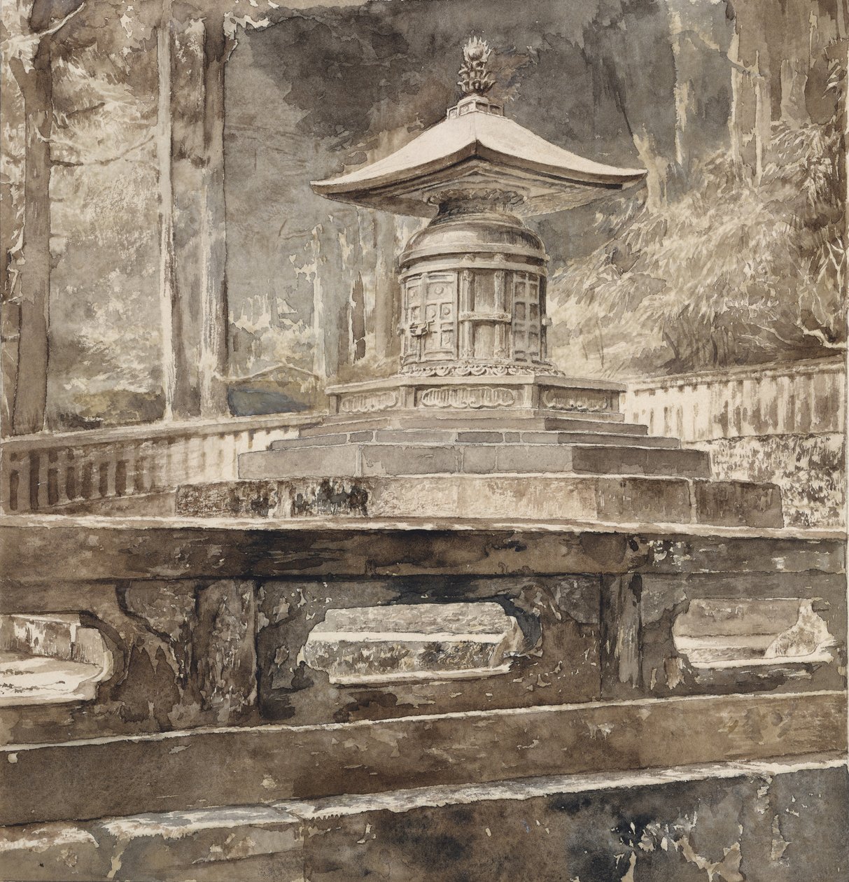 Het graf van Iyeyasu Tokugawa door John La Farge