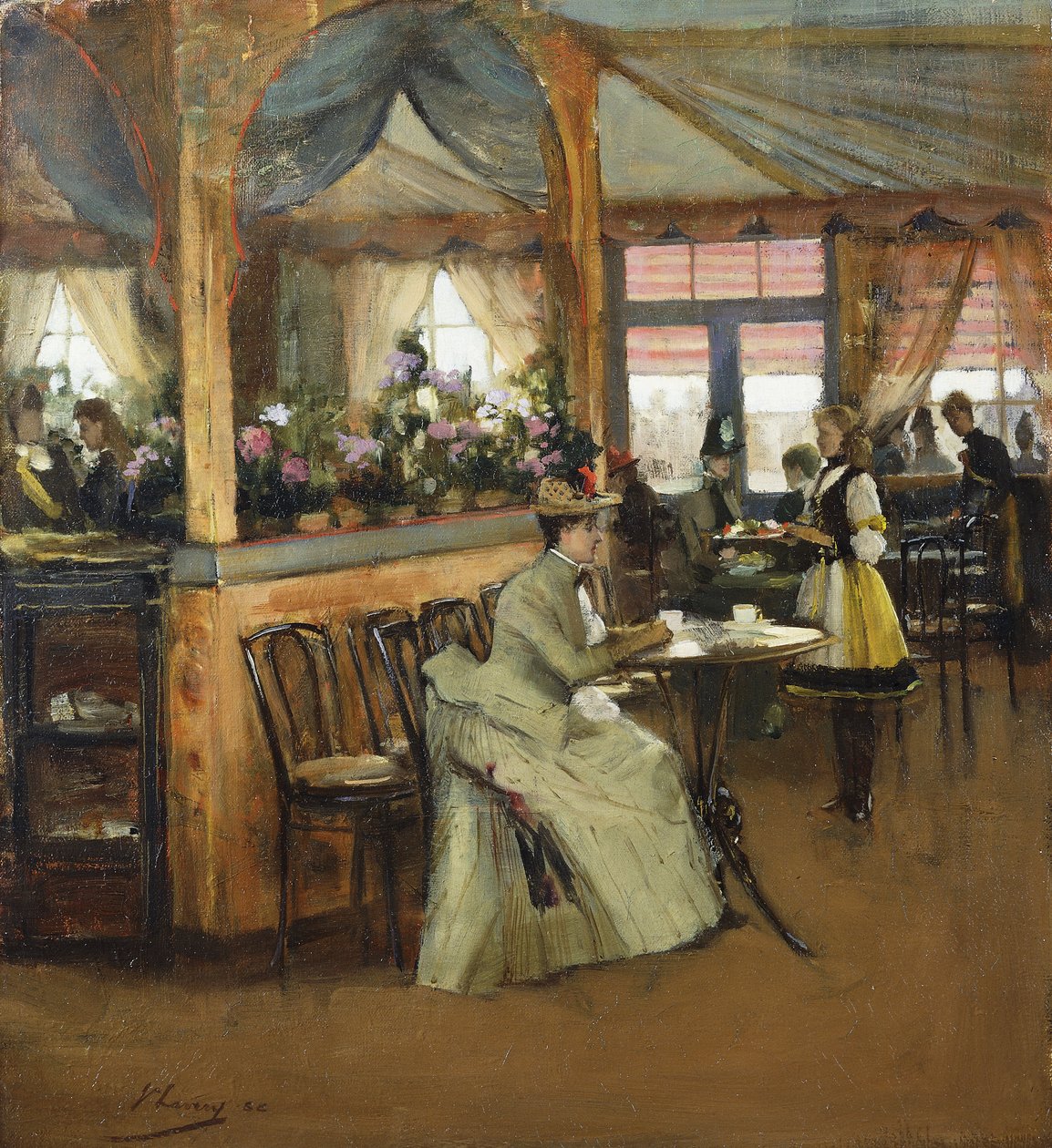 Een kopje chocolade door John Lavery