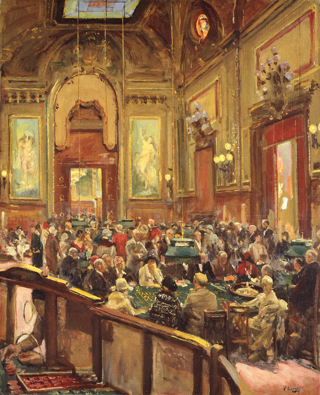 Monte Carlo, middag door John Lavery