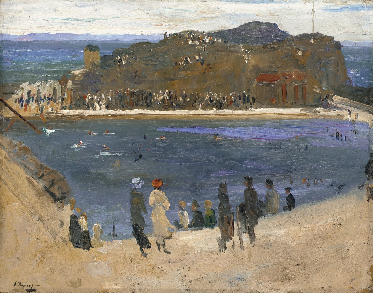 Het zwemmeer, North Berwick door John Lavery
