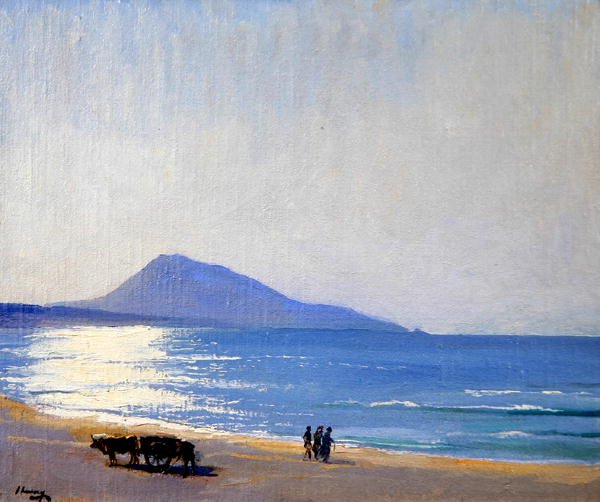 Het strand, Tanger door John Lavery