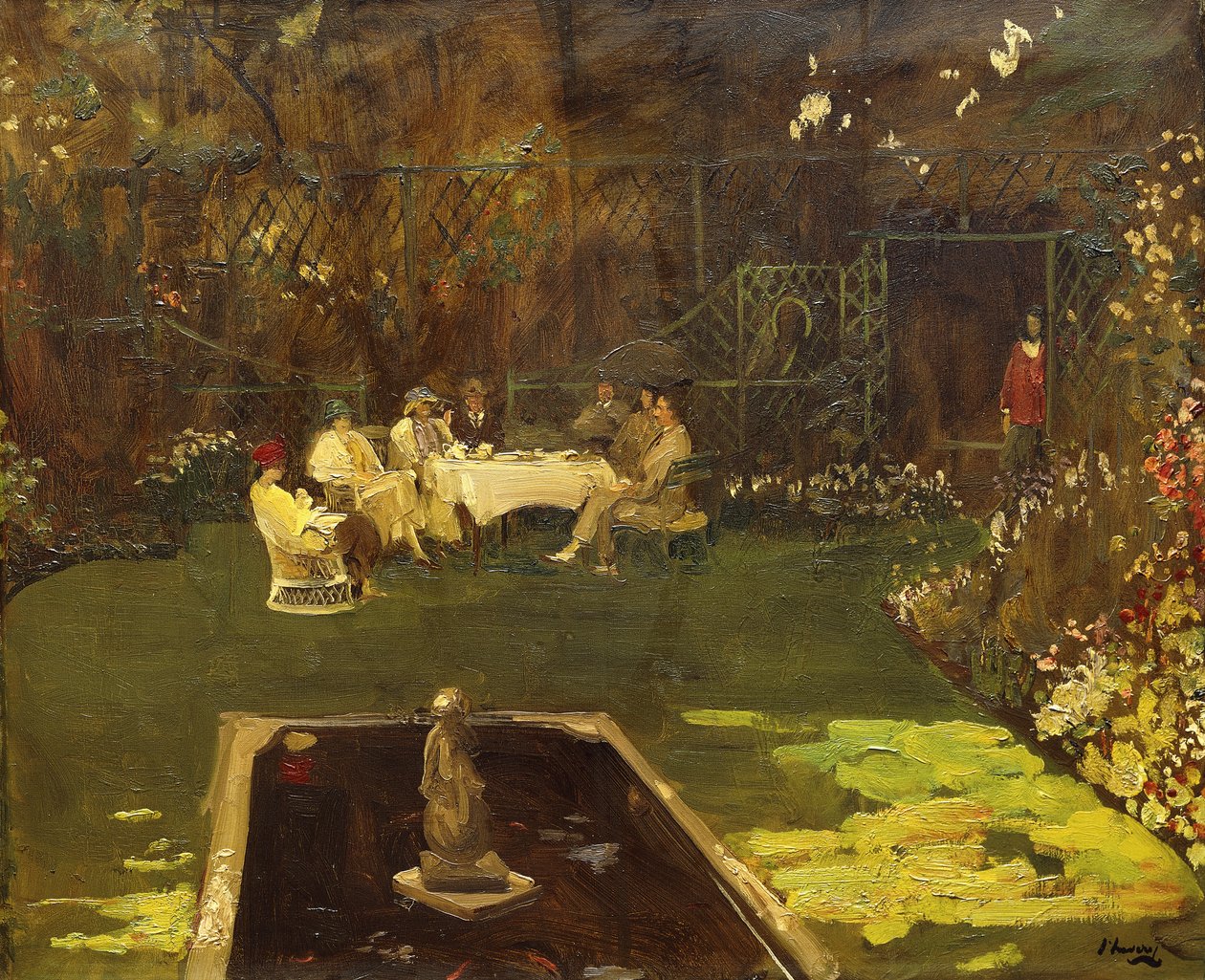 De tuin van Ardilea door John Lavery