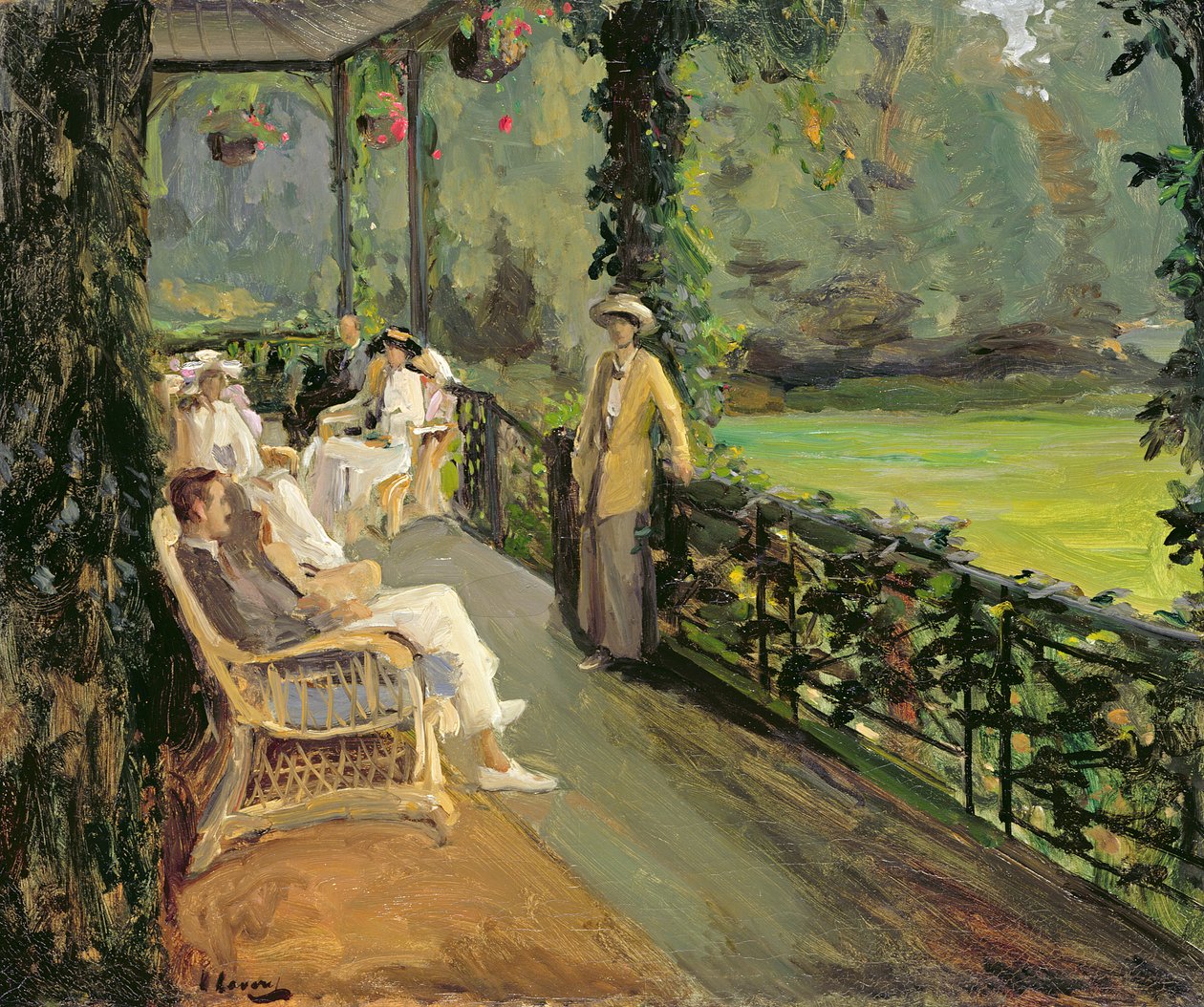 De Veranda, 1912 door John Lavery