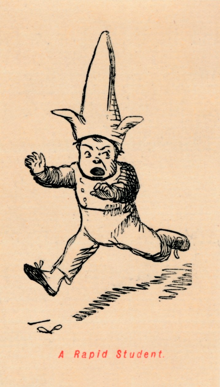 Een Snelle Student, ca. 1860 door John Leech