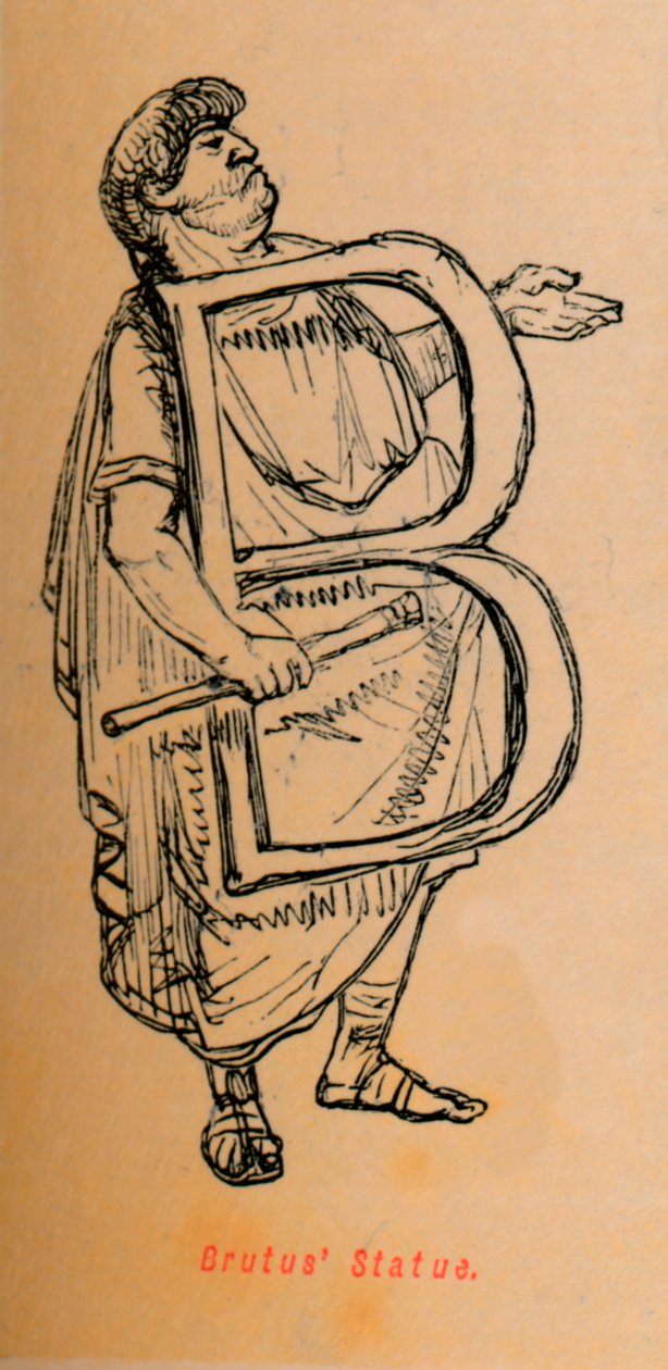 Brutus standbeeld, 1852 door John Leech