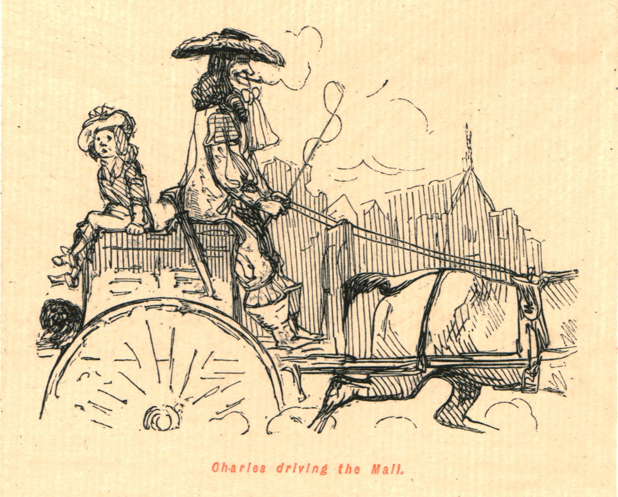 Charles rijdt door de Mall, 1897 door John Leech
