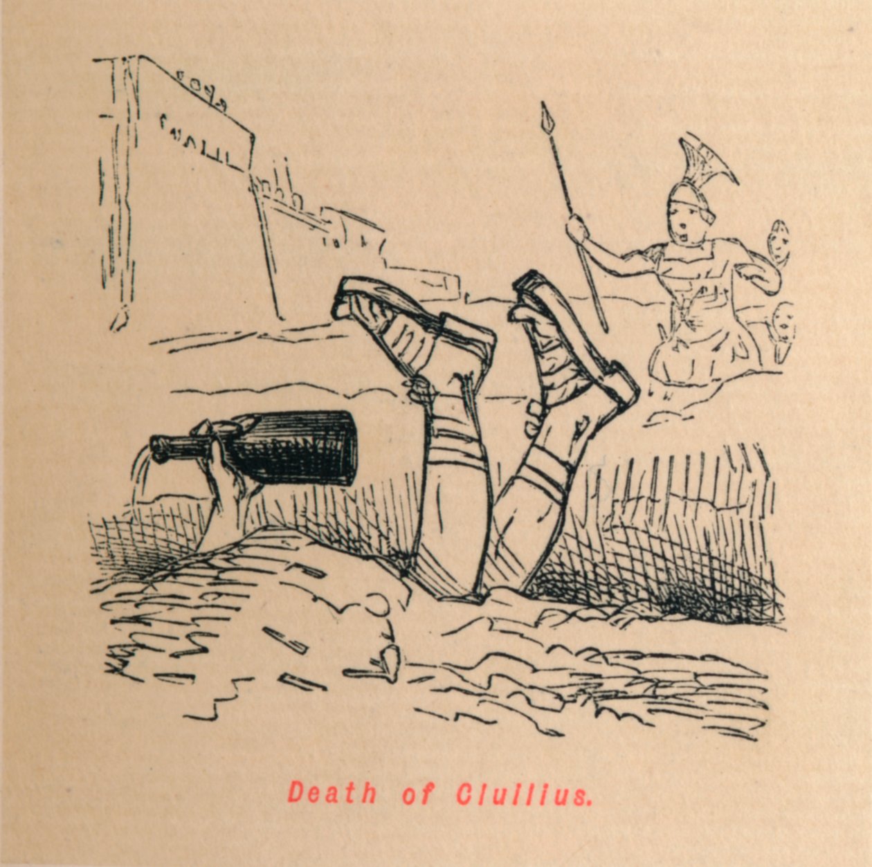 De dood van Ciuilius, 1852 door John Leech