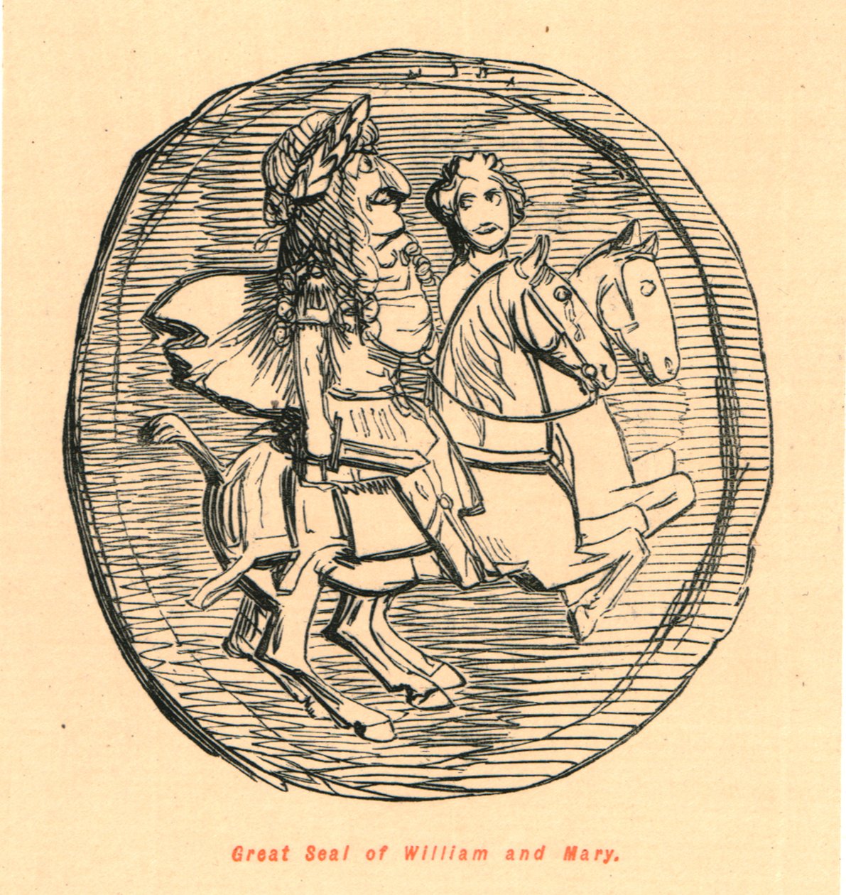 Grote Zegel van Willem en Mary, 1897 door John Leech