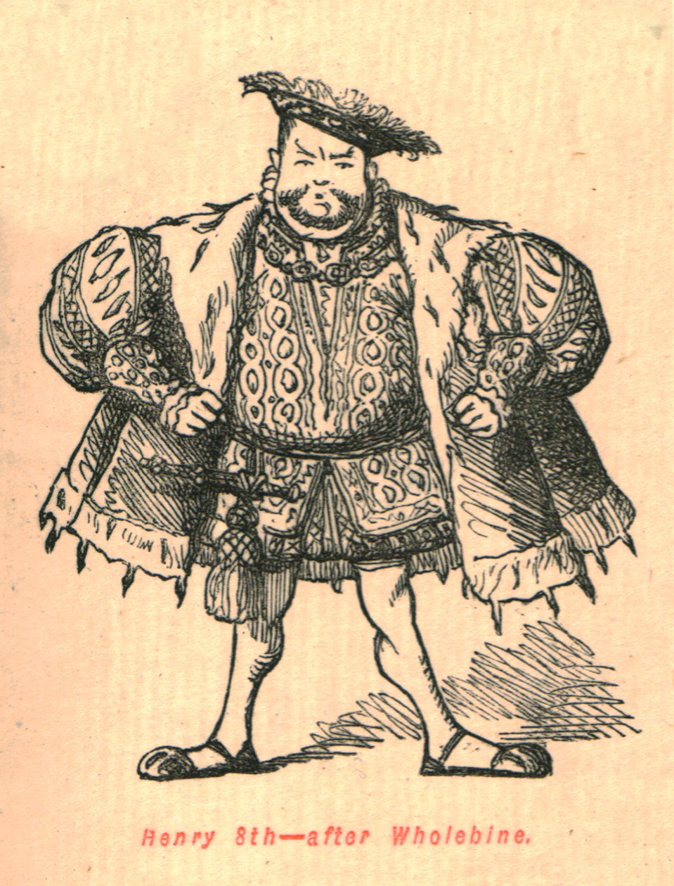 Hendrik VIII - naar Holbein, 1897 door John Leech