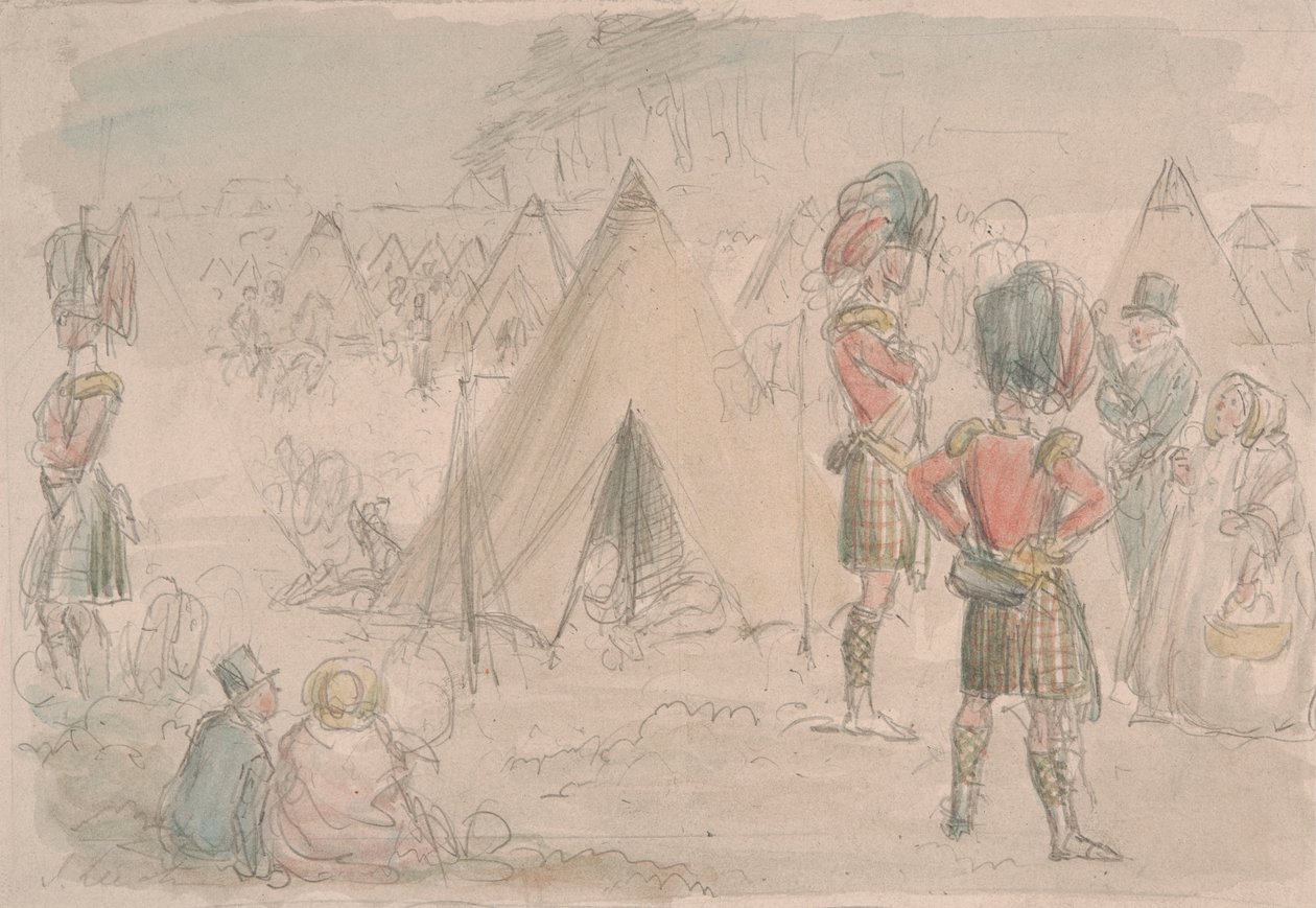 Hoogland Regiment in Kamp door John Leech