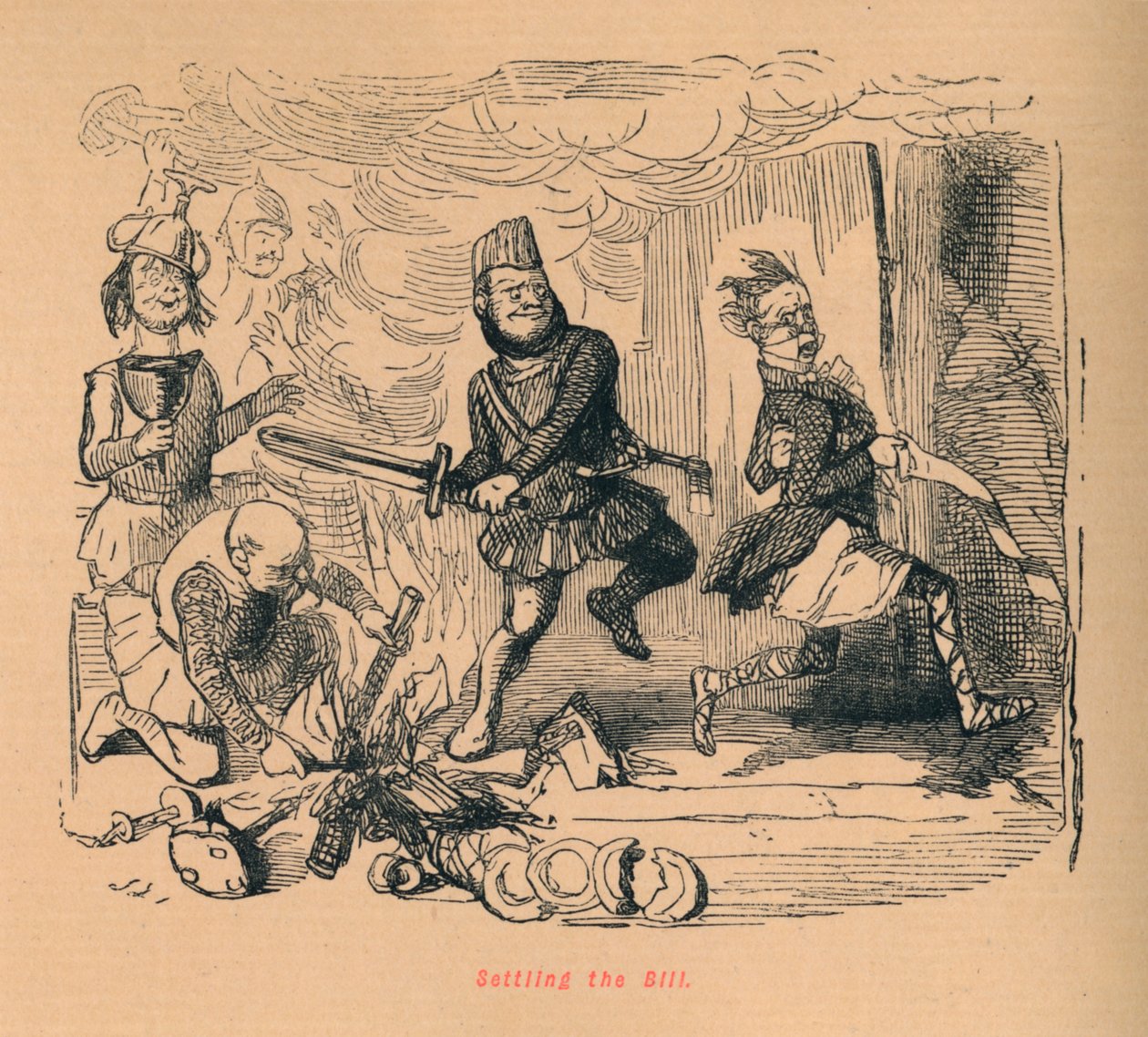 De rekening vereffenen, c1860 door John Leech