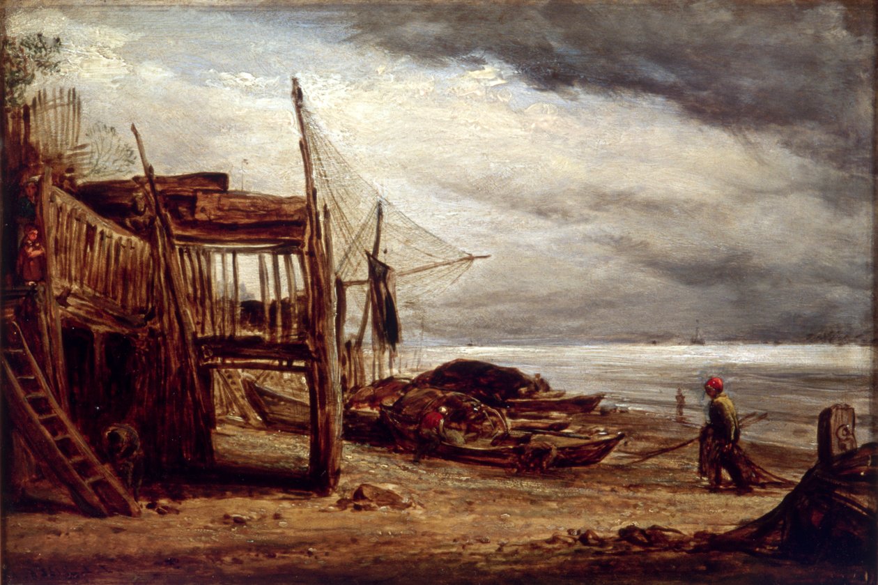Een Kustscène, 1860 door John Linnell