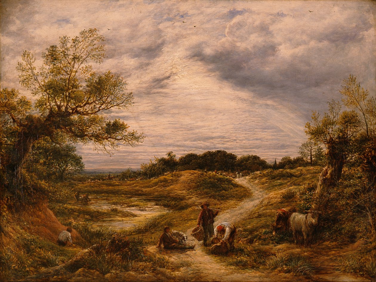 Hampstead Heath, ca. 1855-56 door John Linnell