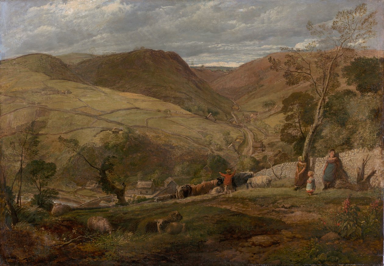 Hanson Toot, uitzicht in Dovedale door John Linnell