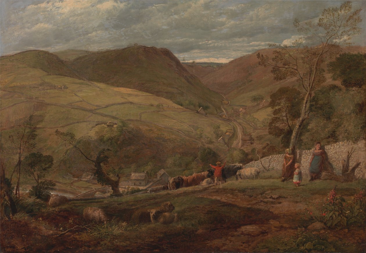 Hanson Toot, Uitzicht in Dovedale door John Linnell