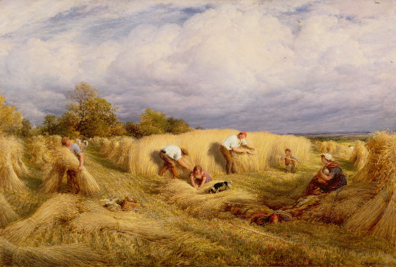 Oogsters, 1855 door John Linnell
