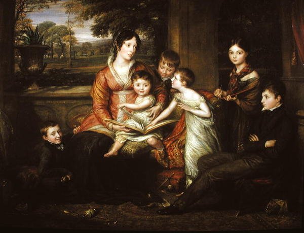 Lady Torrens en Haar Familie, 1820 door John Linnell