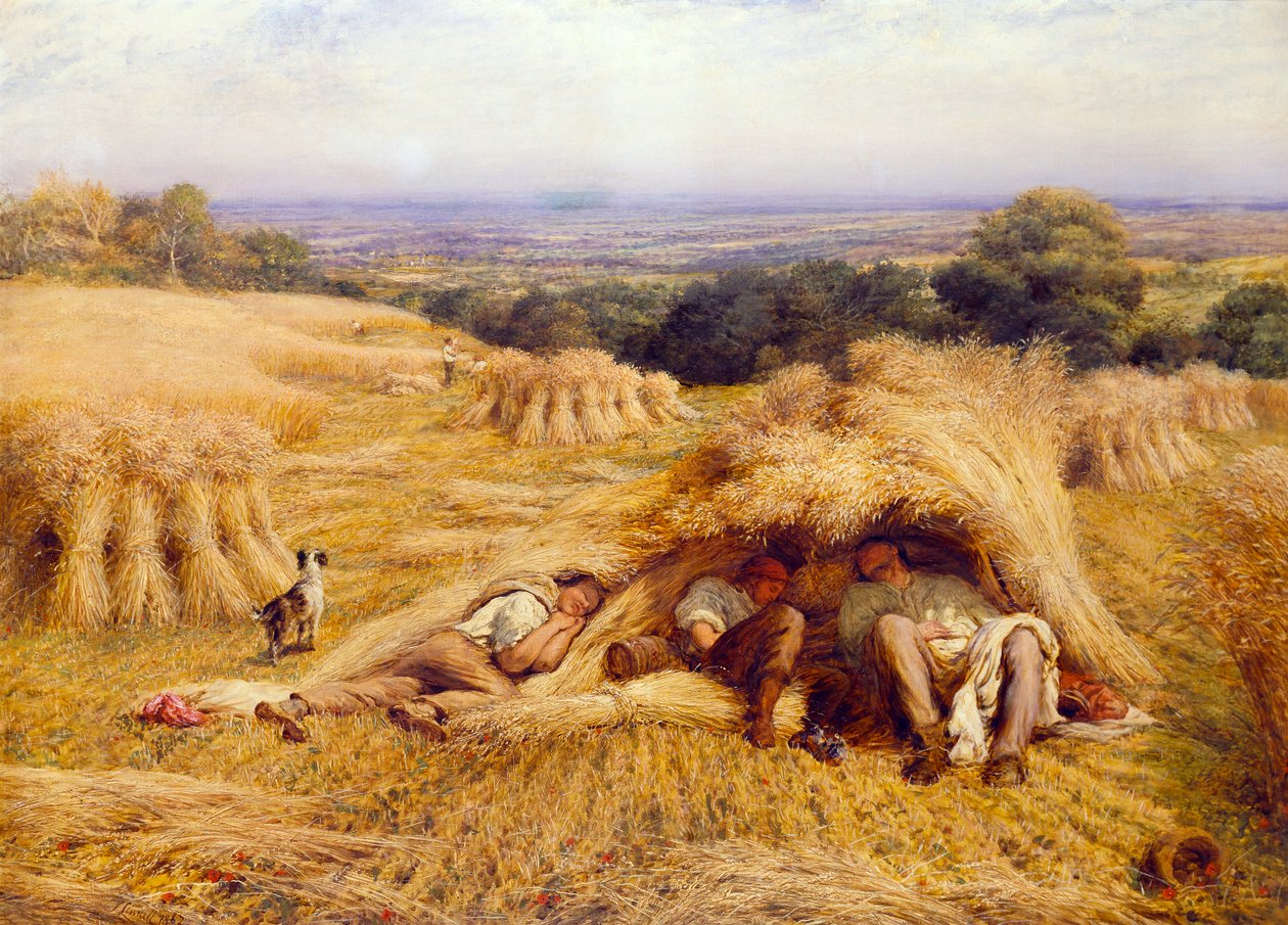 De middagrust, 1862 door John Linnell