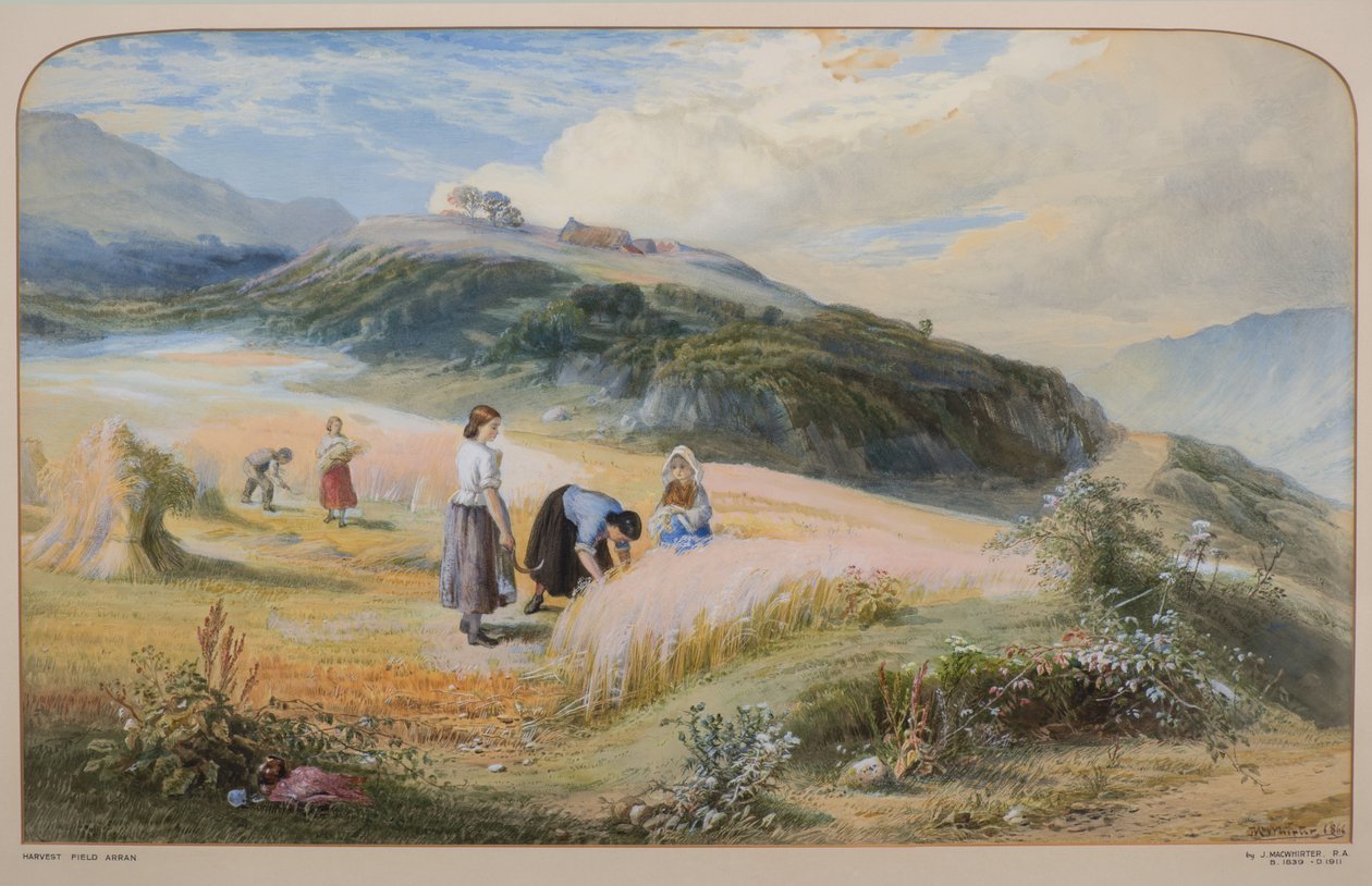 Oogstveld, Arran door John MacWhirter