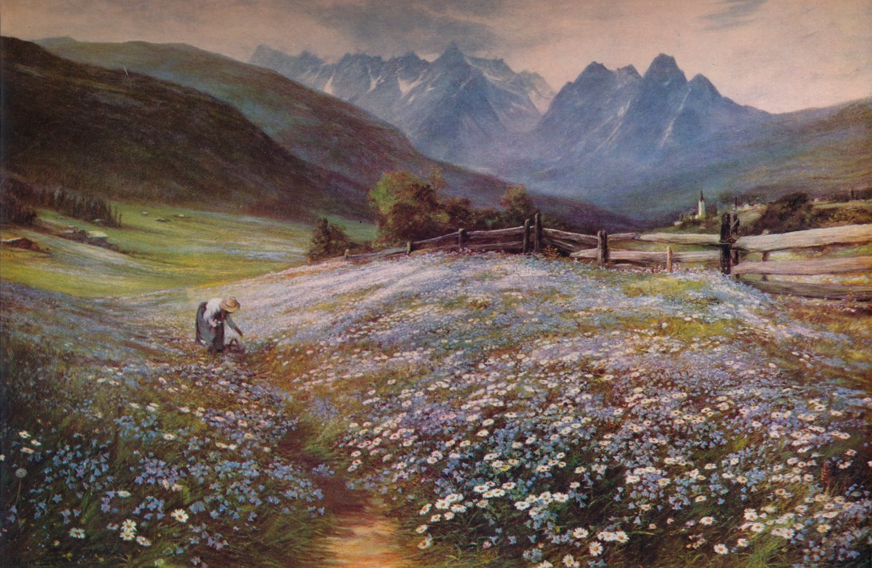 Juni in de Oostenrijkse Tirol door John MacWhirter