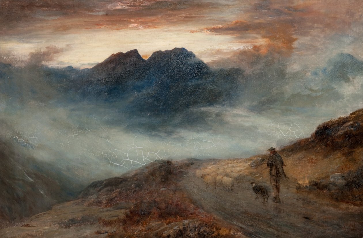 Mist op de bergen door John MacWhirter