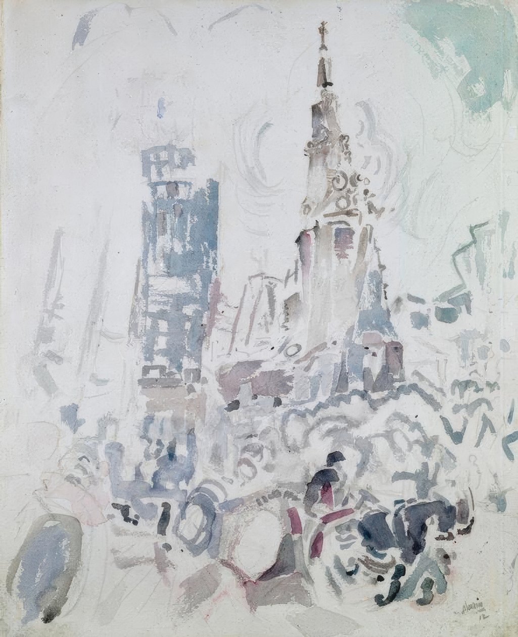 Sint-Pauluskerk, Lower Manhattan door John Marin