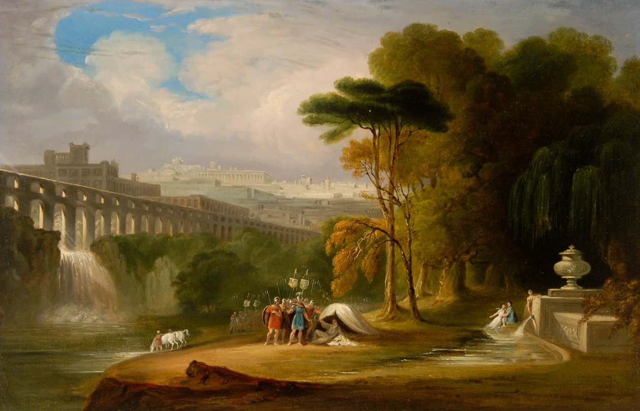 Alexander en Diogenes door John Martin