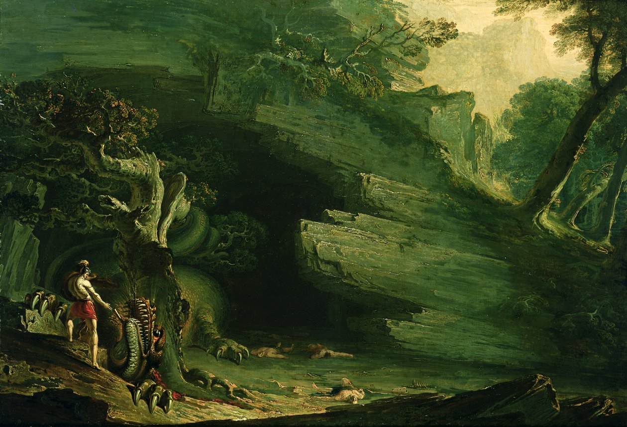 Cadmus en de Draak door John Martin